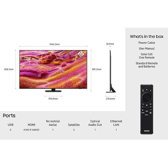 Samsung Neo QLED 4K 65″ Smart TV Mini‑LED | QE65QN90FATXXU