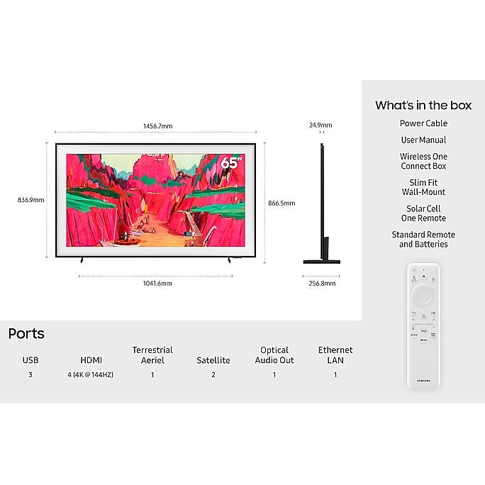 Samsung The Frame Pro 65″ Neo QLED 4K Vision AI Smart TV | QE65LS03FWUXXU