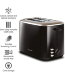 Morphy Richards Equip 2 Slice Black Toaster | 222064 Redmond Electric Gorey
