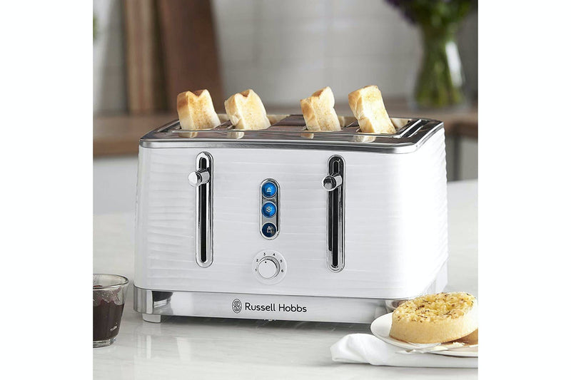 Russell Hobbs Inspire 4 Slice White Toaster | 24380