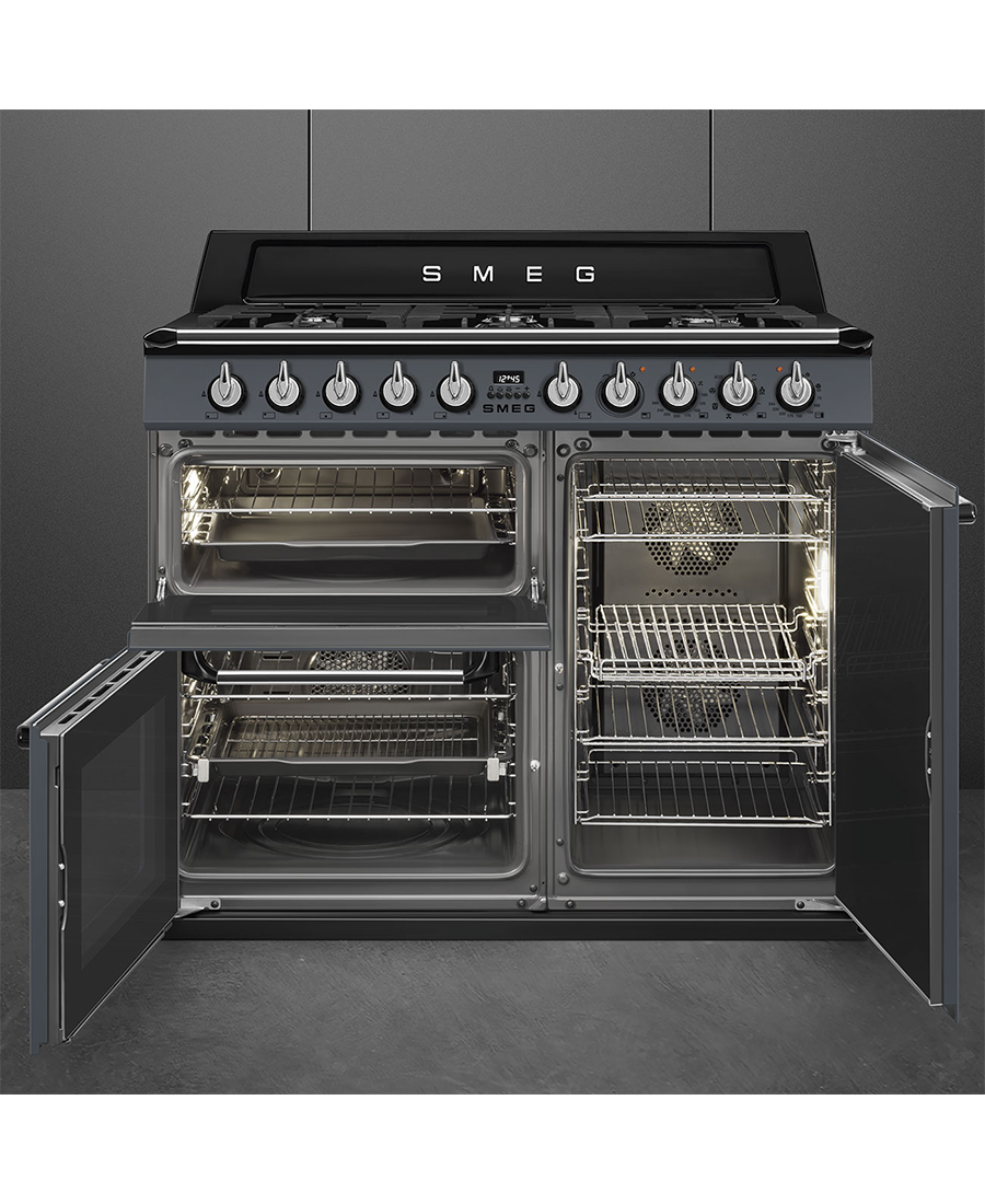 Smeg 100cm Traditional Dual Fuel Range Cooker | Slate Grey TR103GR Redmond Electric Gorey