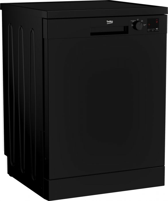 Beko 60cm Freestanding Black Dishwasher | DVN04320B