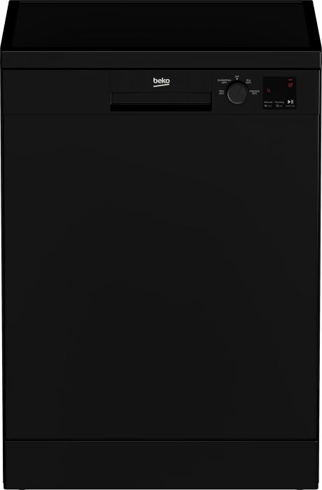 Beko 60cm Freestanding Black Dishwasher | DVN04320B