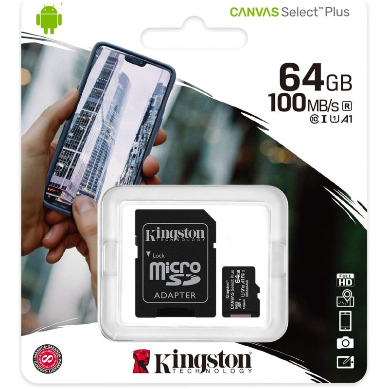 Kingston Canvas 64GB Class 10 MicroSD Card | 298697